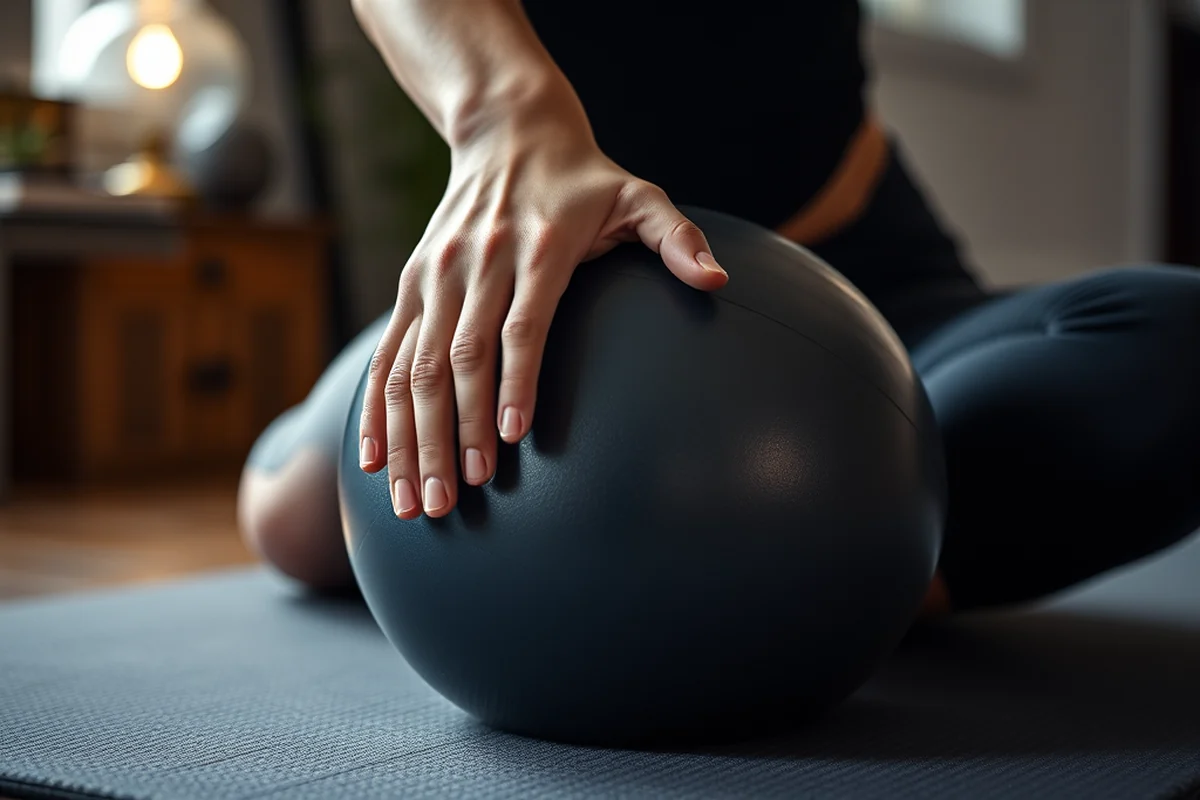 pelvic exercise with ball — Pelvic Exercise With Ball (step by step)