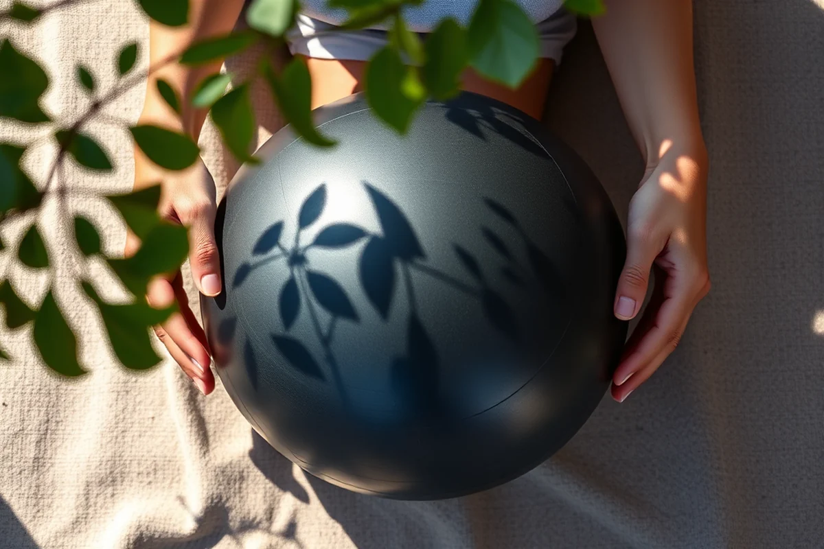 pelvic exercise with ball — Pelvic Exercise With Ball (the finished result)