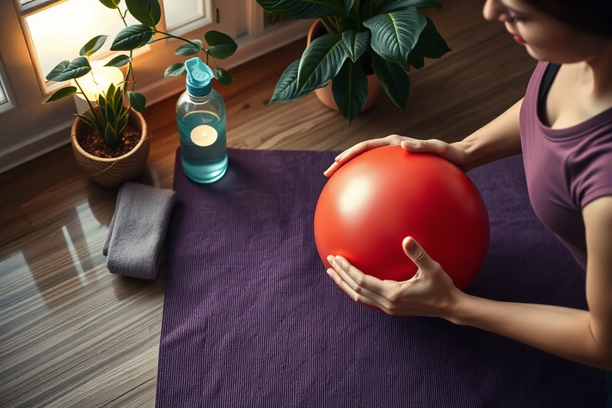pelvic floor exercise with ball — Pelvic Floor Exercise With Ball (the finished result)